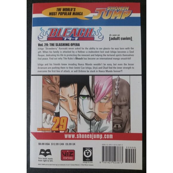 Bleach Vol 29 by Tite Kubo – Viz Dec 2009 Manga PB VG+ - Picture 2 of 2